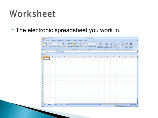 Introduction to spreadsheets | PPT | Computing | Technology & Computing