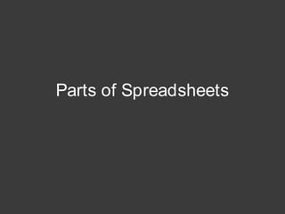 Introduction to spreadsheets | PDF