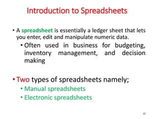 Introduction to Spreadsheets.ppt