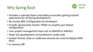Introduction to spring boot | PPTX