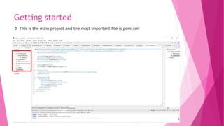 Getting started
 This is the main project and the most important file is pom.xml
 