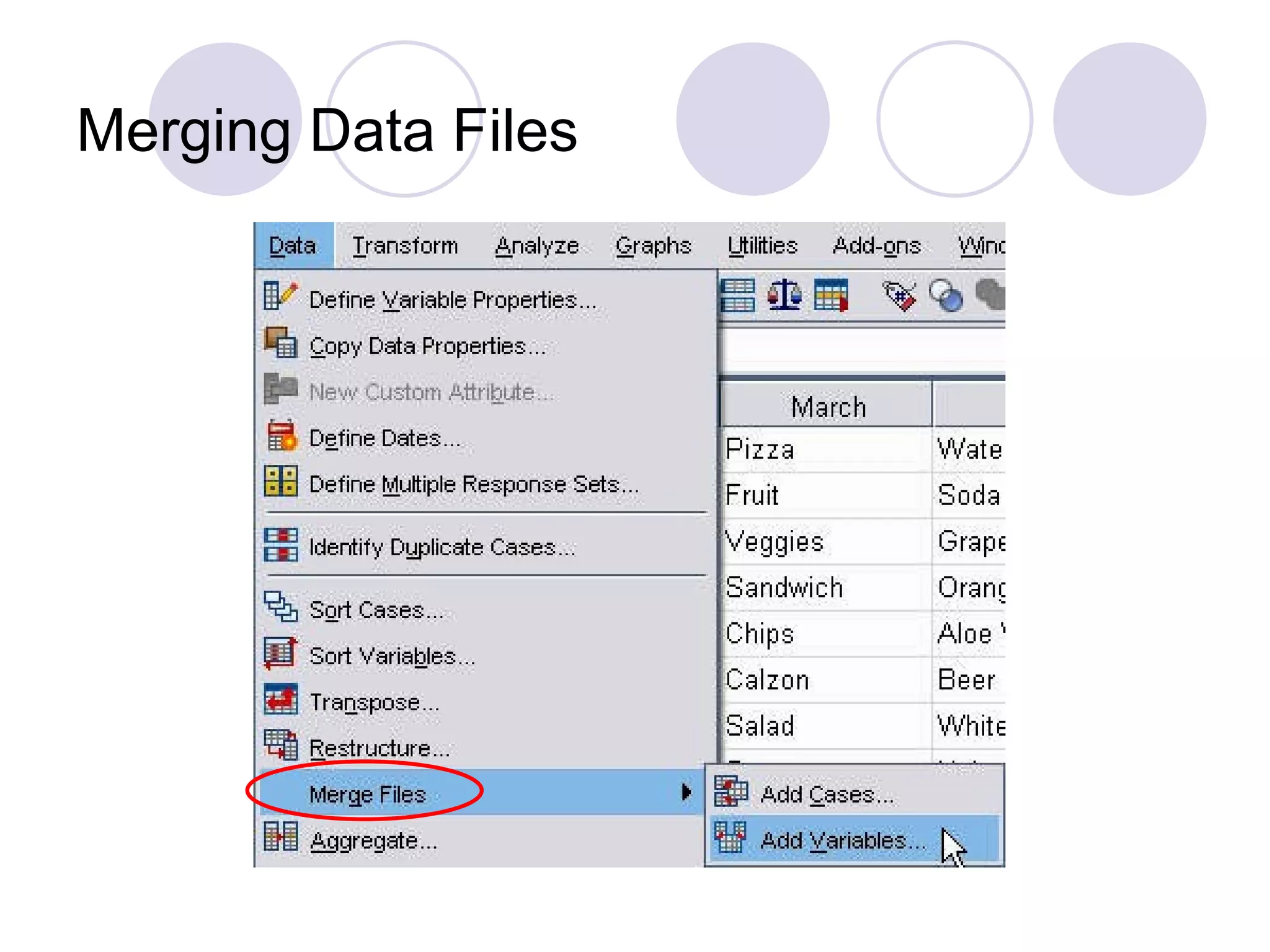 Merging Data Files 