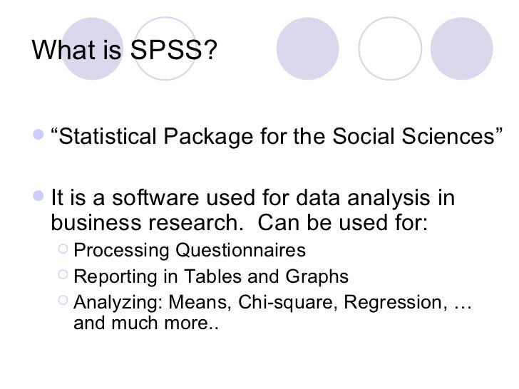 what is spss