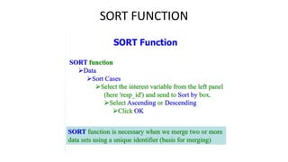 SORT FUNCTION
 