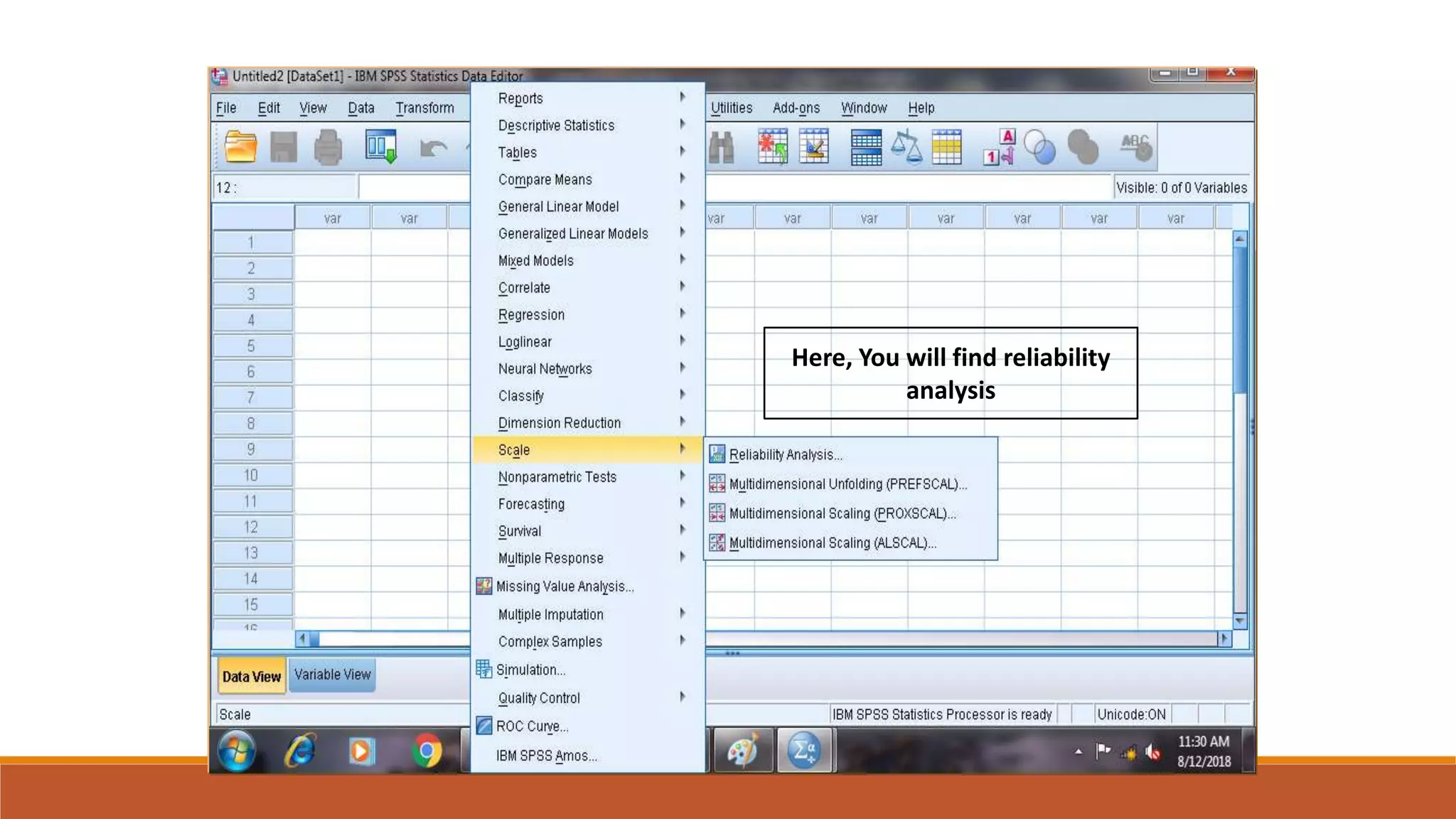 Here, You will find reliability
analysis
 