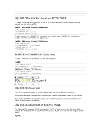 Introduction to sql | DOC