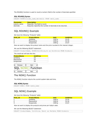 Introduction to sql | DOC