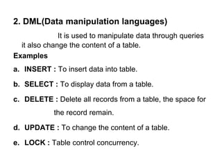 Introduction to (sql) | PPTX