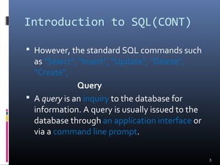 Introduction to SQL | PPT