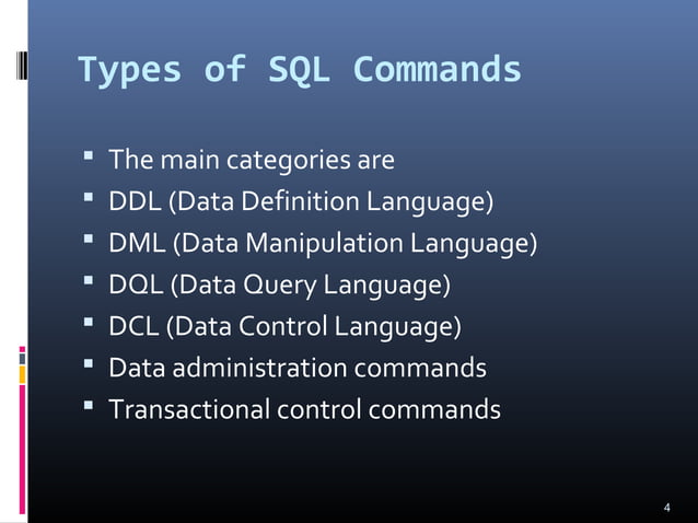 Introduction to SQL | PPT