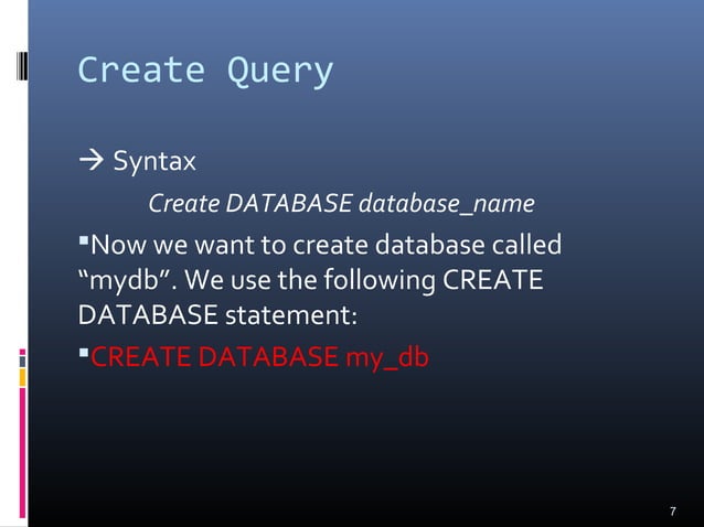 Introduction to SQL | PPT