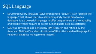 Introduction to SQL | PPTX