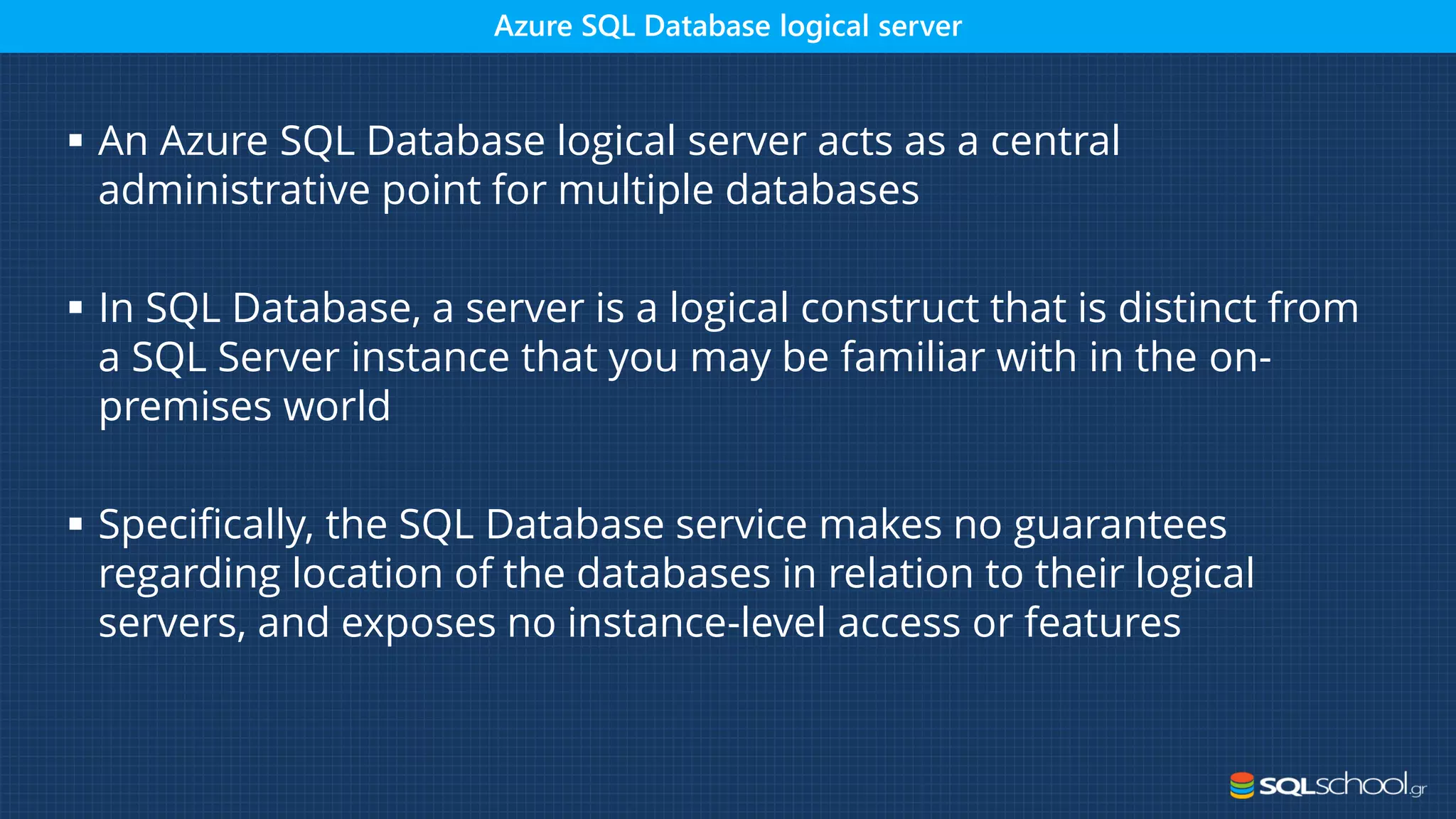 Introduction to sql database on azure | PPT