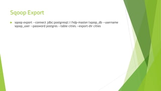 Introduction to sqoop | PPTX