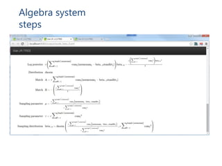 Algebra system
steps
 