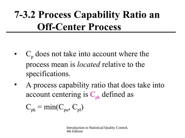 introduction to statistical quality control.ppt | Science