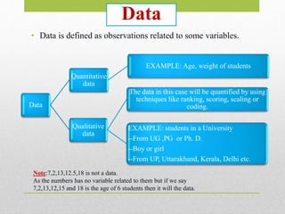 #1 Introduction to statistics | PPTX