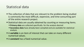 Introduction to statistics | PPTX