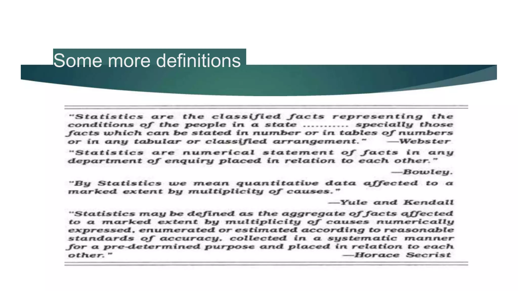 Some more definitions
 