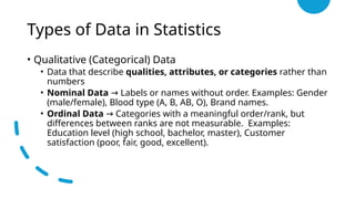 Introduction to Statistics 2.pptxnnnkkkkkkk | PPTX