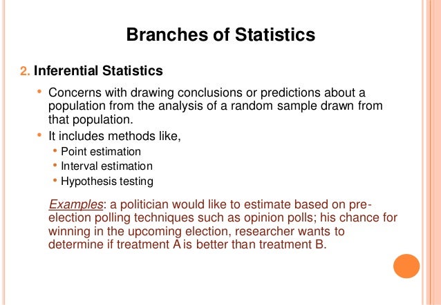 what are the two branches of statistical methods what are the two branches of statistical methods