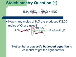 Introduction to stoichiometry | PPT
