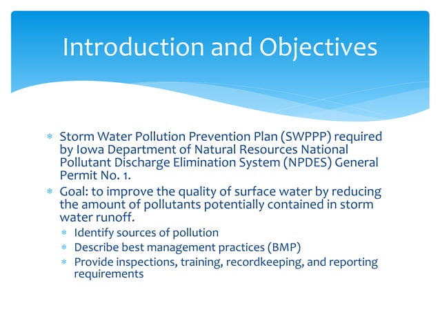 Introduction to storm water pollution prevention | PPT