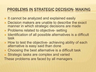 Strategic Problem Introduction to Strategic Management | PPT