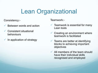 Everyone knows their role within strategy deployment