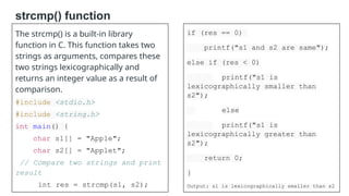 Introduction to Strings, String Handling Functions | PPTX
