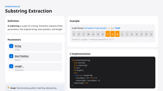 Introduction to Strings and pattern matching algorithm | PPTX