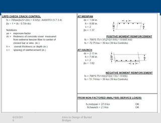 Bridge Design Sd 201.pdf Introduction to Structural Design of Buried Bridges (Non-seismic).pptx