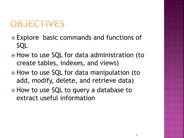 Introduction to structured query language (sql) (1) | PPT