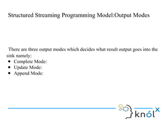 Introduction to Structured Streaming | ODP