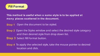 Comprehensive Guide to Using and Creating Styles in Document Formatting ...