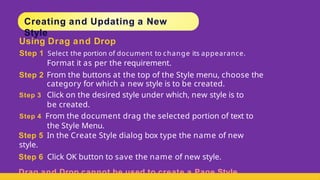 Comprehensive Guide to Using and Creating Styles in Document Formatting ...