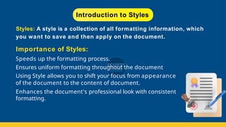 New Style Introduction Introduction to Styles Notes ReadersVenue.pptx