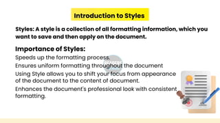 Mastering Document Styles: Efficient Formatting and Consistency ...