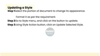 Mastering Document Styles: Efficient Formatting and Consistency ...