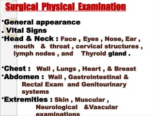 Introduction to Surgery pre intra and post operative .ppt