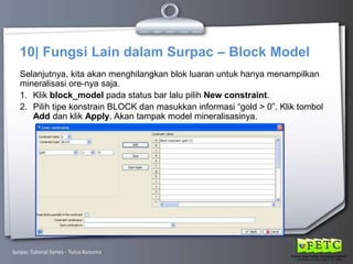 Introduction to Surpac | PPTX
