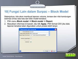 Introduction to Surpac | PPTX