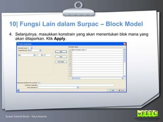Introduction to Surpac | PPTX