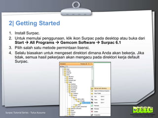 Introduction to Surpac | PPTX