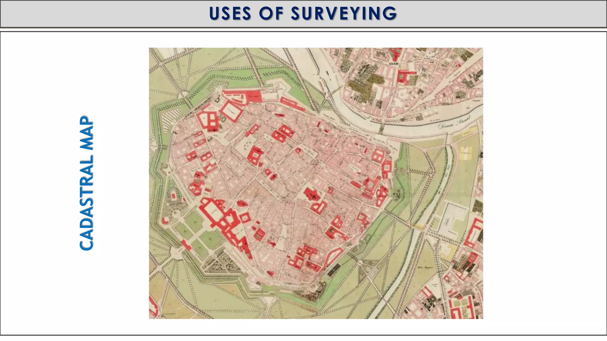 MID-TERM REVIEW, 2017
USES OF SURVEYING
CADASTRALMAP
 