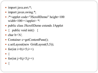 Introduction To Swing it chapter reated. | PDF