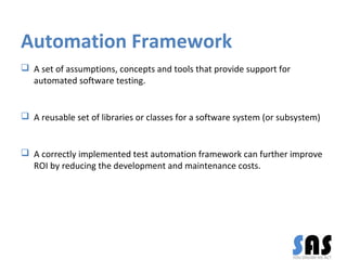 Introduction to Software Test Automation | PDF