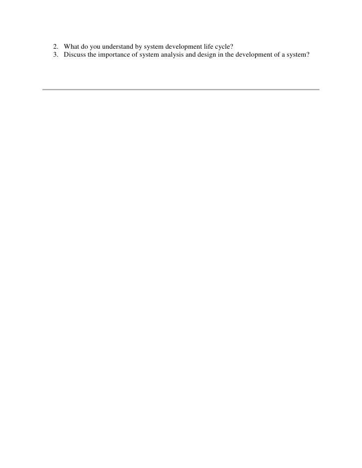 intro to system analysis and design Questions and answers - mcq with explanation on computer science subjects like system architecture, introduction to management, math for computer science, dbms, c. intro to system analysis and design Questions and answers - mcq with explanation on computer science subjects like system architecture, introduction to management, math for computer science, dbms, c.