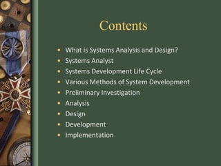 Introduction to system life cycle | PPTX