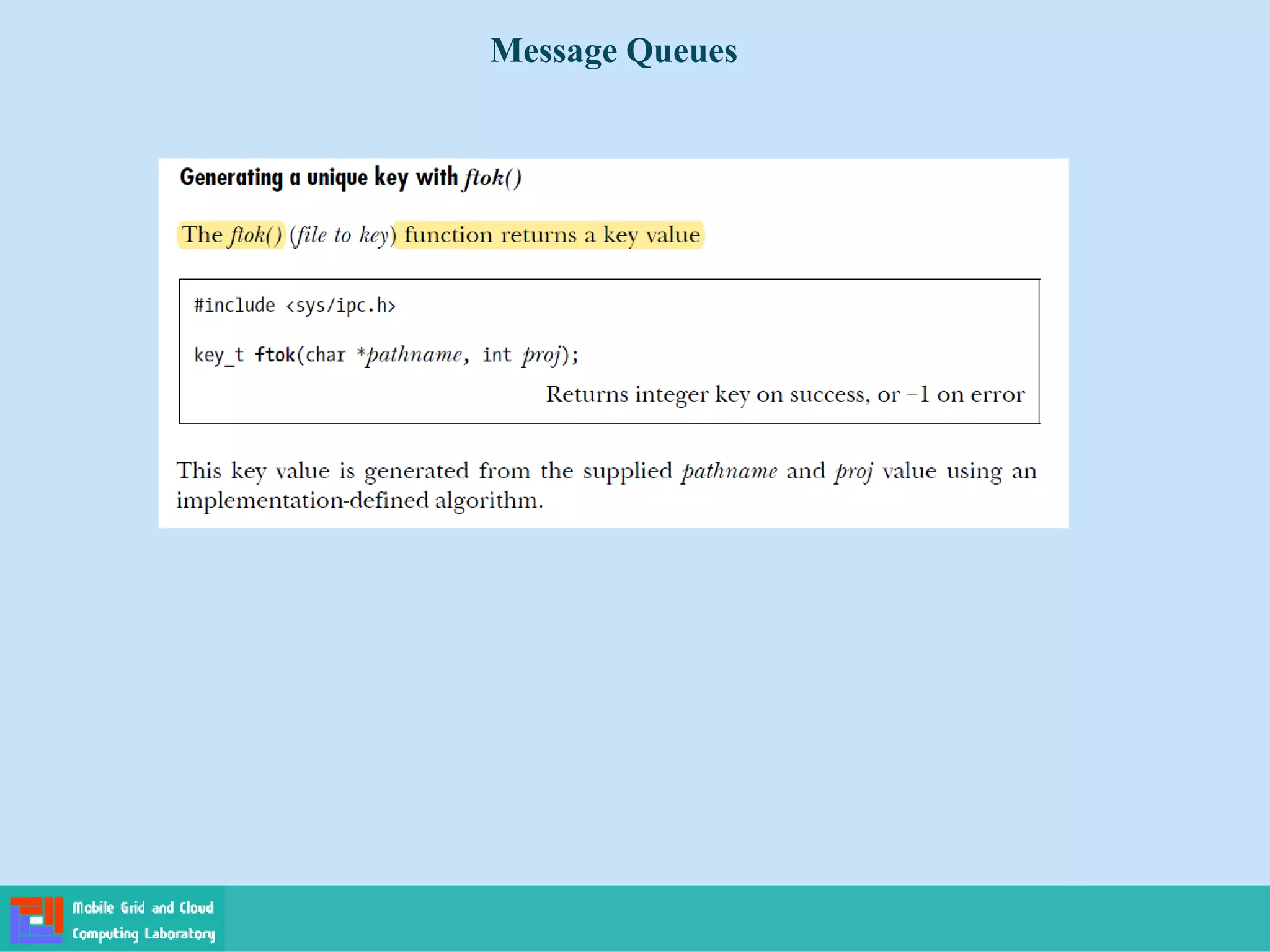Message Queues
 